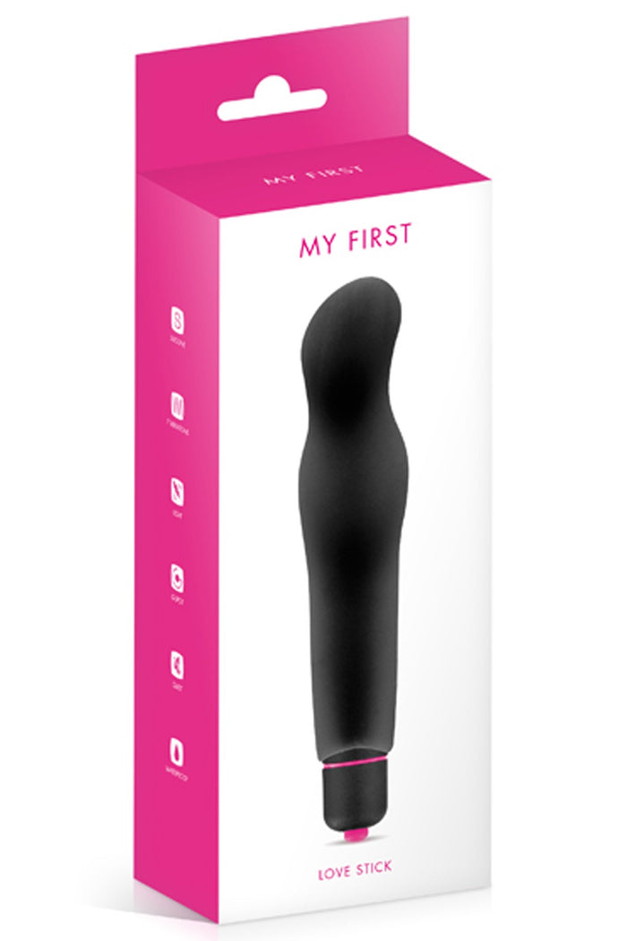 Vibromasseur noir 7 vitesses ondulé waterproof