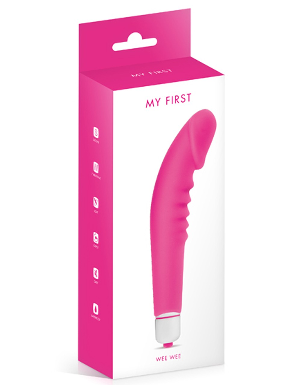 Vibromasseur stimulateur réaliste point G rose silicone 7 vitesses