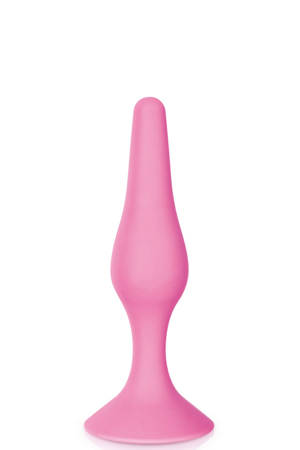 Plug anal ventouse rose taille S