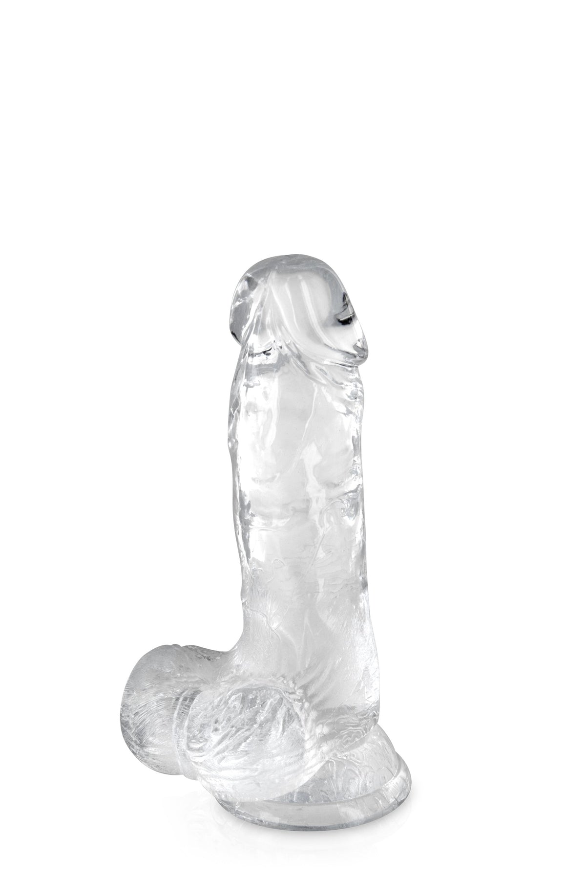 Gode jelly transparent ventouse taille S 15.3cm