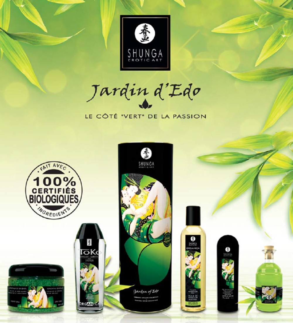 Coffret bio plaisir massage lubrifiant sels de mer