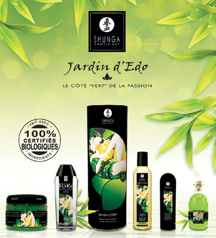 Coffret bio plaisir massage lubrifiant sels de mer