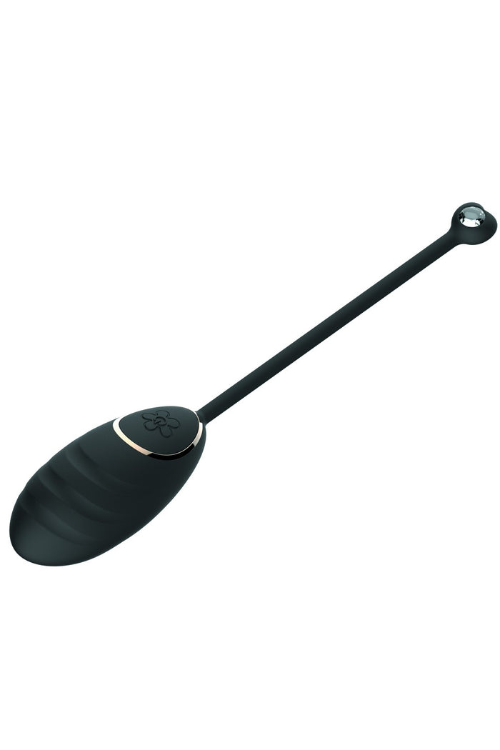 Œuf vibrant noir avec télécommande USB