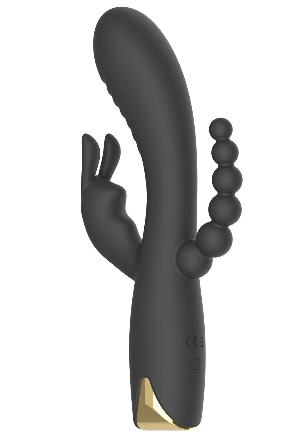 Vibromasseur triple stimulation très puissant noir USB