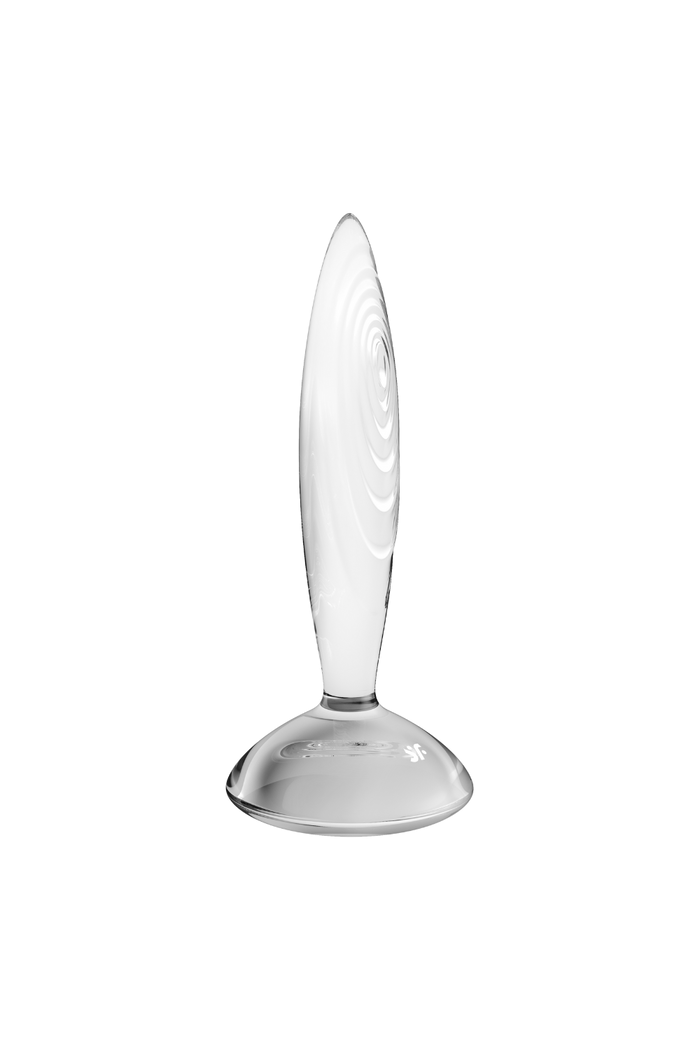 Gode anal en verre borosilicaté massif transparent Sparkling Crystal Satisfyer