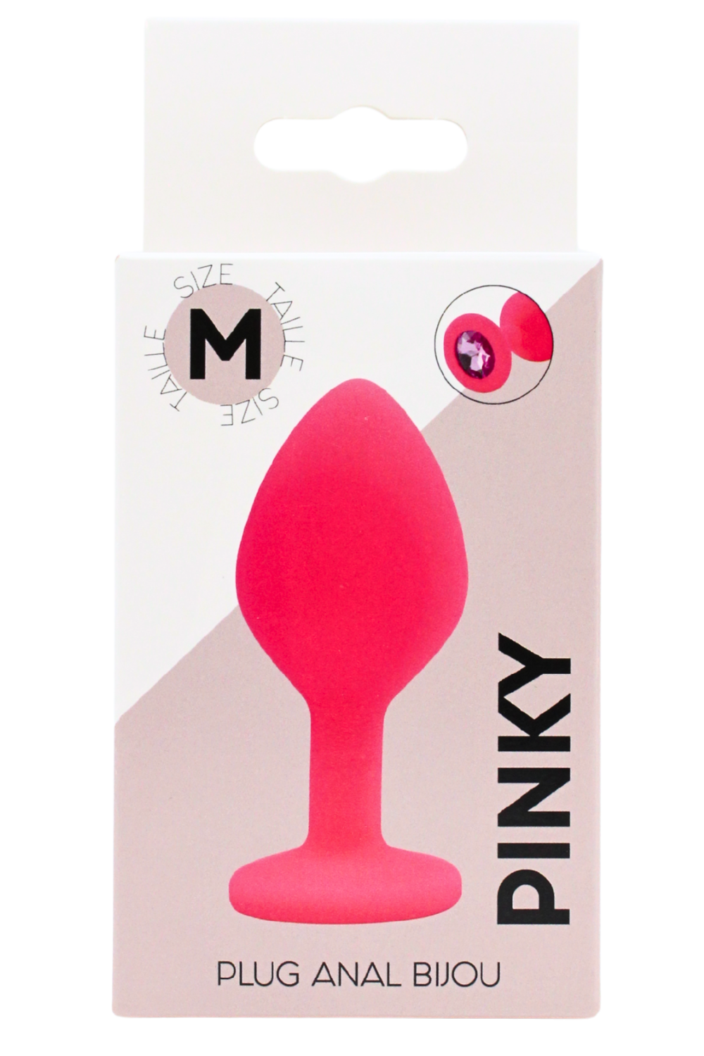 Plug bijou rose Medium PINKY