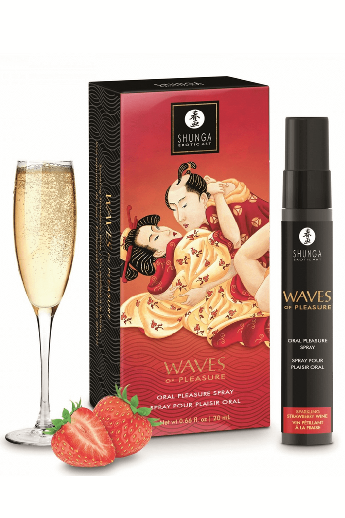 Spray pour plaisir oral saveur vin pétillant à la fraise 20 ml
