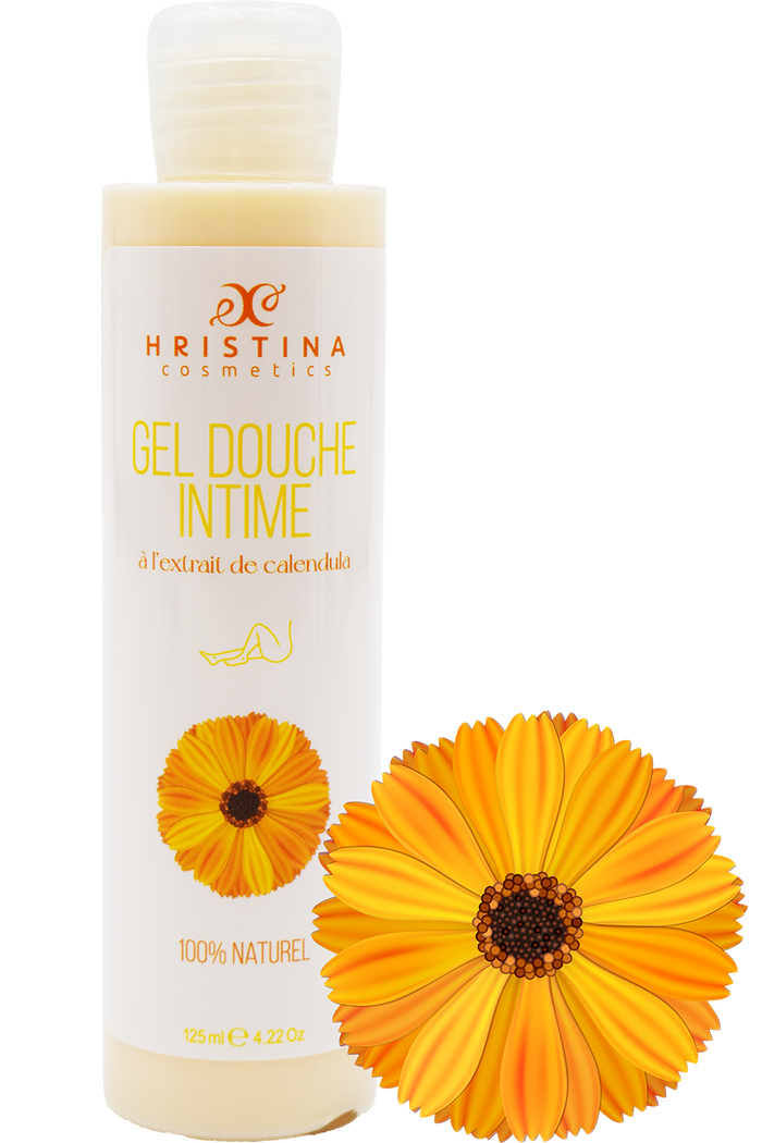 Gel douche intime à l'extrait de calendula - 125ml 100% naturel