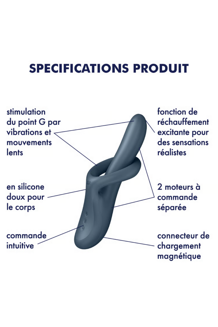 Vibromasseur chauffant Heat Flex 4 - Satisfyer