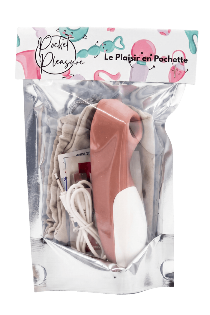 Stimulateur de clitoris Teddy Bear Pocket Pleasure + 1 dosette de lubrifiant