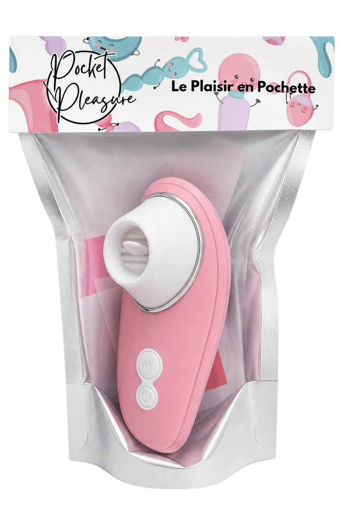 Stimulateur Clitoridien à Langue Rose + 1 dosette de lubrifiant — Pocket Pleasure