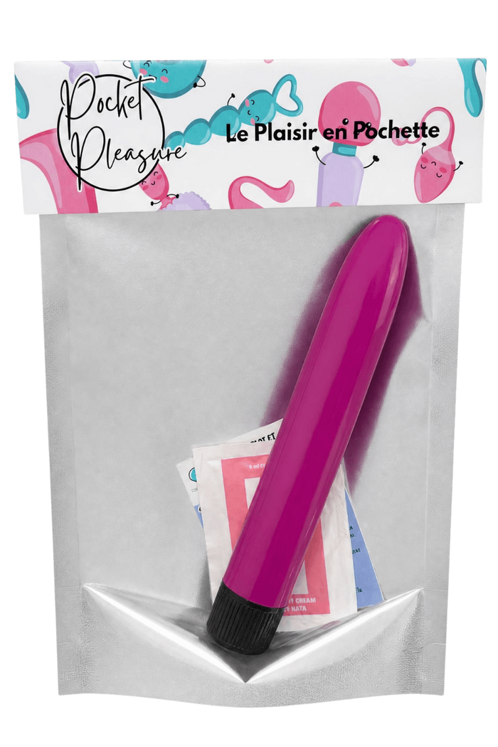 Vibromasseur Classique Violet + 1 dosette de lubrifiant — Pocket Pleasure