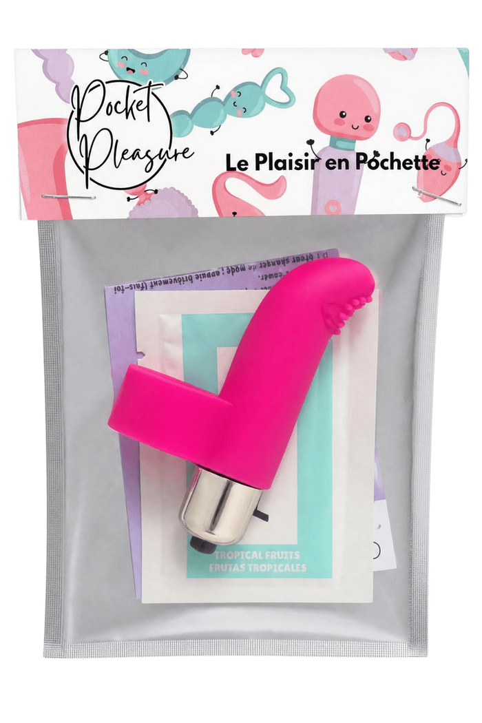Doigt Chinois Vibrant Picots Rose + 1 dosette de lubrifiant — Pocket Pleasure