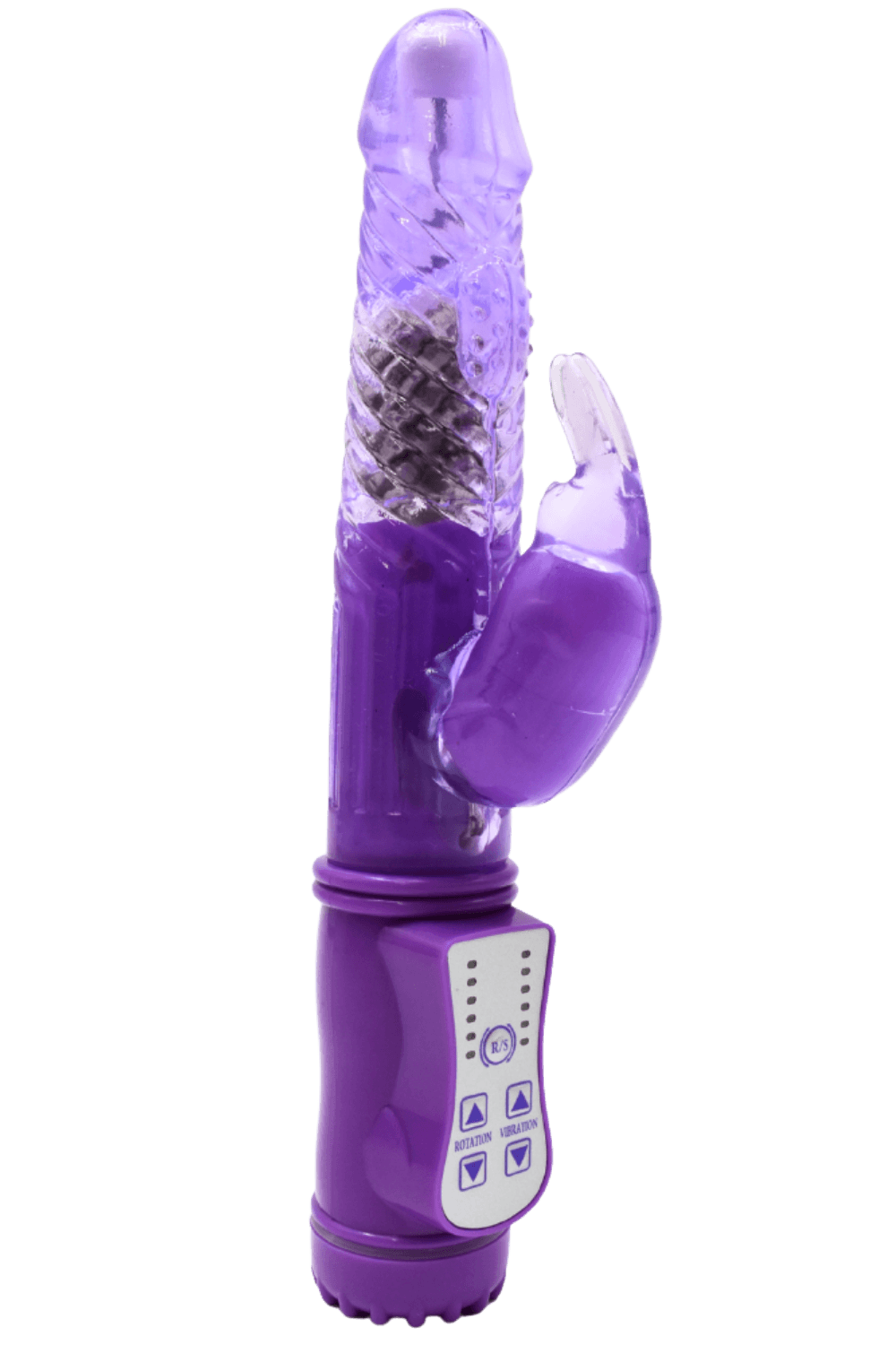 Vibromasseur Rabbit Violet Rotation & Vibration 36 Modes + 1 dosette de lubrifiant — Pocket Pleasure