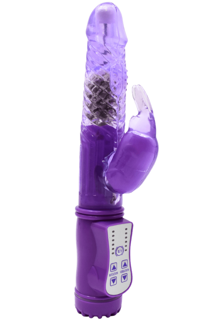 Vibromasseur Rabbit Violet Rotation & Vibration 36 Modes + 1 dosette de lubrifiant — Pocket Pleasure