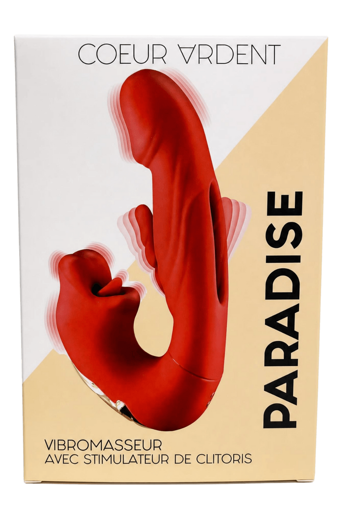 PARADISE — Vibromasseur avec Stimulateur de Clitoris | Coeur Ardent