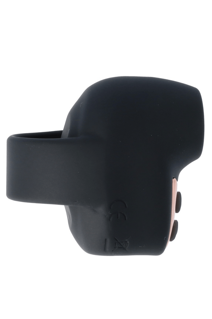 Mini stimulateur clitoridien noir pour doigt rechargeable – LANGLOYS